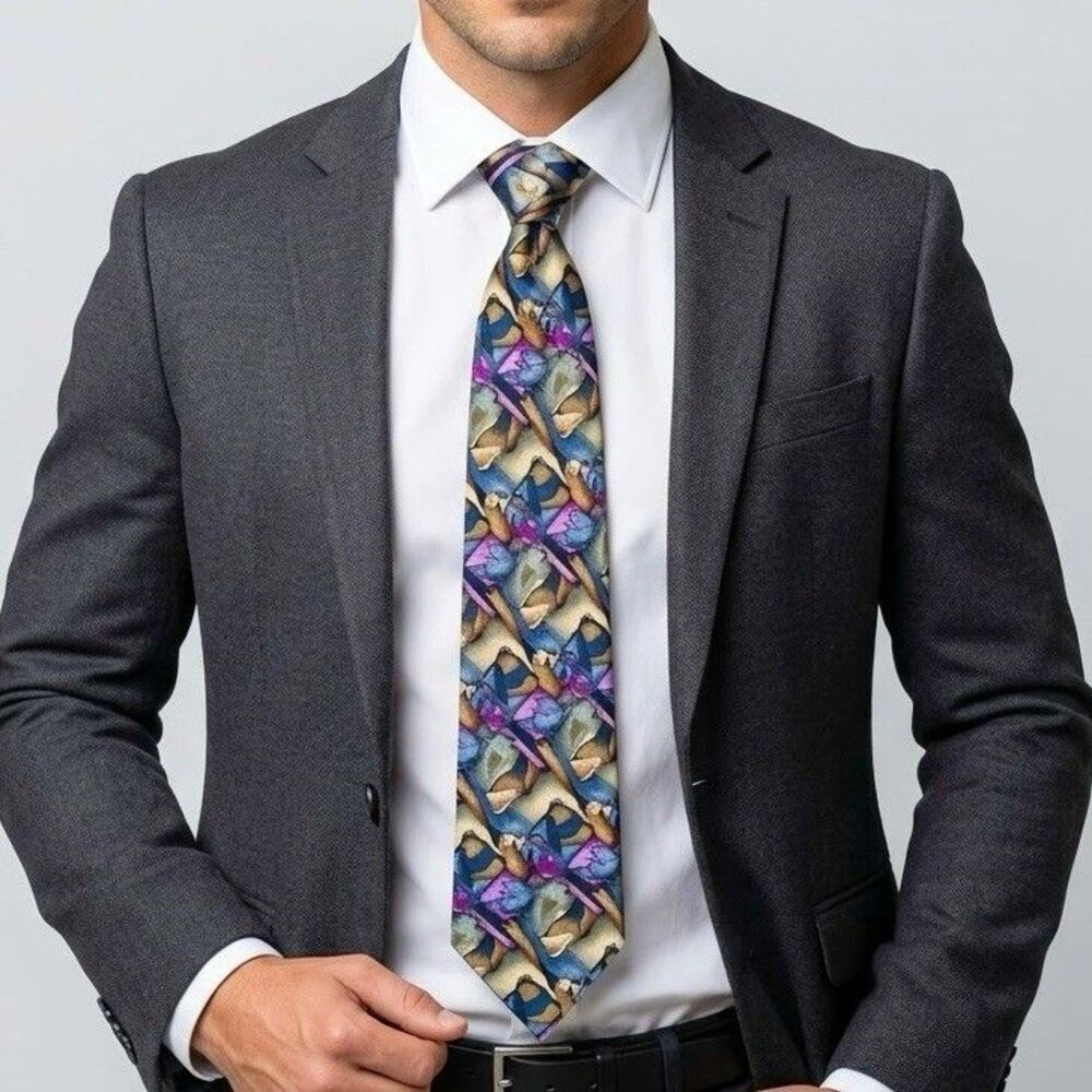 Cocktail Collection Silk Necktie 57" Abstract Interview Work Office Business